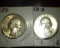 1950 P & D Washington Silver Quarters. Choice High grade specimens.