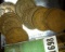 Roll of Old Indian Head Cents dating before 1909. In a plastic tube. (50 pcs.)