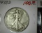 1938 D Walking Liberty Half Dollar, Rare Date. Partial Breast line, scarce this nice.