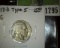 1913 D Type One (raised ground) Buffalo Nickel with 3/4 horn.