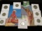Pair of 1950 era Bathing Beauties Post cards; & and a group of carded U.S. Nickels dating back to 18