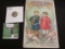 1955 S Super High Grade Roosevelt Silver Dime & an early 1900 Valentine Day Card.