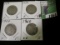 1907, 08, 09, & 1910 Liberty Nickels grading Fine to VF.