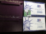 1987 S, 1992 S, 2000 S & 2001 S U.S. Proof Sets in original boxes of issue.