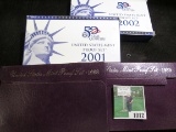 1988 S, 89 S, 2001 S, & 2002 S U.S. Proof Sets in original boxes of issue.