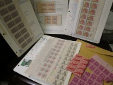 Old Mint U.S. Stamp Collection of Partial Sheets & Plateblocks. ($12.33 face value).