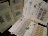 Old Mint U.S. Stamp Collection of Partial Sheets & Plateblocks. ($17.40 face value).