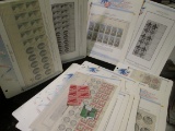 Old Mint U.S. Stamp Collection of Partial Sheets & Plateblocks. ($15.66 face value).