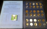 1858-1908 Partial Set of Indian Head Cents in a blue Whitman Deluxe Album. Includes an 1858 Flying E