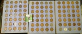 Partial Set of Lincoln Cents in a blue Whitman folder.Includes numerous scarce issues.