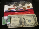 1987 U.S. Mint Set in original envelope (only way to get the Half dollars) & Series 1957B Star Repla