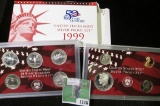 1999 S U.S. Silver Proof Set in original box as issued.