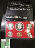 1973 S, 74 S, 75 S, & 76 S U.S. Proof Sets. Original as issued.