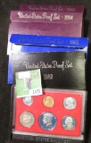 1982 S, 83 S, 84 S, & 85 S U.S. Proof Sets. Original as issued.