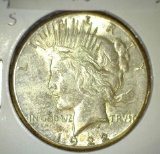 1922 S U.S. Peace Silver Dollar.