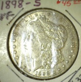 1898 S Morgan Silver Dollar.