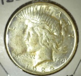 1925 S High Grade U.S. Peace Silver Dollar.