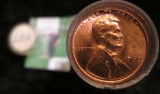 1960 P Original Brilliant Uncirculated Roll of Lincoln Cents in a plastic tube. Wow! 70 years old. C