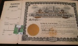Early 1900 unissued Stock Certificate for Capital Stock of The Illinois Gas, Oil and Coal Company