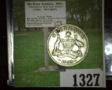 1938(m) Australia .925 Fine Silver Six Pence, KM#38.