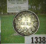 1902 A Germany .900 fine Silver One Markl, KM#14.