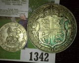 1923 Great Britain Six Pence & 1921 Silver Half Crown.