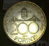 1994 Hungary 200 Forint Silver Commemorative.