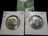 1965 P & 66 P Gem BU 40% Silver Kennedy Half Dollars.
