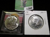 1965 P & 67 P Gem BU 40% Silver Kennedy Half Dollars.