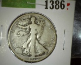 1929 S Walking Liberty Silver Half, Scarce date.