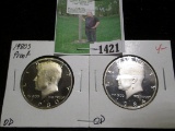 1980 S & 84 S Gem Proof Kennedy Half Dollars.
