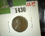 1931 D Lincoln Cent, scarce date, EF.