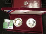 1983 S & 84 S Olympic Proof Silver Dollars in original case.