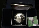 2004 P Thomas Alva Edison Proof Commemorative Silver Dollar, original as issued.