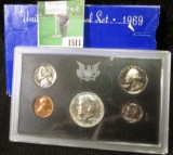 1969 S Silver U.S. Proof Set in original box as issued.