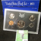 1971 S U.S. Proof Set in original box as issued.