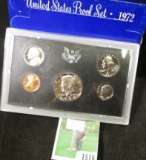 1972 S Cameo Frosted U.S. Proof Set in original box as issued.