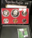 1974 S Cameo Frosted U.S. Proof Set in original box as issued.