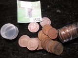 Mixed date Roll of Old Indian Head Cents dating before 1909.