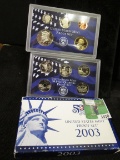 2003 S U.S. Proof Set in original box. (10 pcs.)