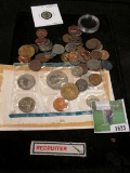 1979 Blue Pack partial Mint Set; Canada Silver Dime; Buffalo & V-nickels; Indianm Wheat back, and Me