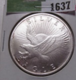 Sunshine Minting One Troy Ounce .999 Fine Silver Eagle.