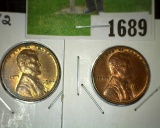 1942 P & D Lincoln Cents, BU.
