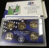 2001 S U.S. Proof Quarters Set in original box. (5 pcs.)