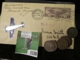 Feb. 18, 1931 Postmarked cover Hasbrouck Heights, N.J. with 3c Airmail Stamp and return address of 