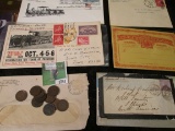 (6) Old Covers including a couple of foreign covers, one includes 1839-1939 Fairfield, Iowa Centenni