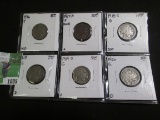 1916 P F, 17 D Fine dark, 18 S G, 19 P G, S Good, & 20 P Good Buffalo Nickels.