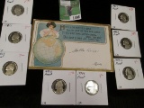 1908 Post Card by Fred.K.L. Cavally Denver depicting young Lady with Globe; & 1883S, 84S, 86S, 87S,