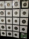 Plastic Stock page with (19) Old Liberty, Buffalo and Jefferson Nickels dating back to 1883 with Cen