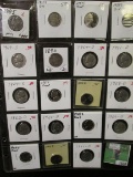 Plastic Stock page with (19) Old Liberty, Buffalo and Jefferson Nickels dating back to 1885 (which h